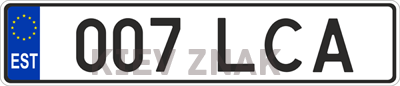 Автомобильные номера Эстонии