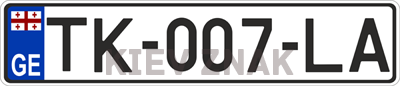 Автомобильные номера Грузии