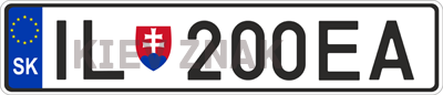 Автомобильные номера Словакии