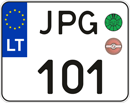 Дубликат номера на мотоцикл евросоюза и СНГ
